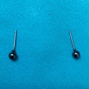 Small Hematite earring studs